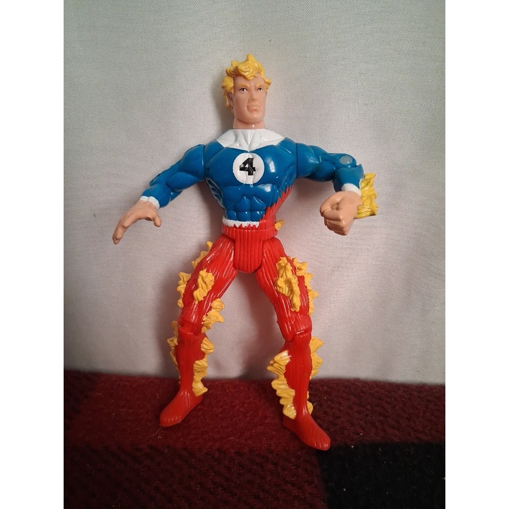 Fantastic Four Matvel Comics Toy Biz 1996 The Human Torch Action Figure